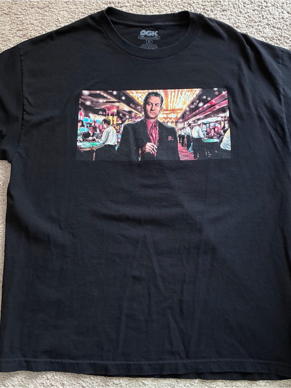 DGK Black Short Sleeve Tee Casino XL